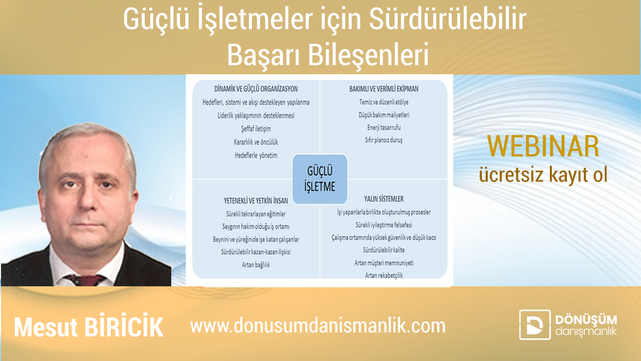 Sürdürülebilir Başarı Bileşenler – Webinar